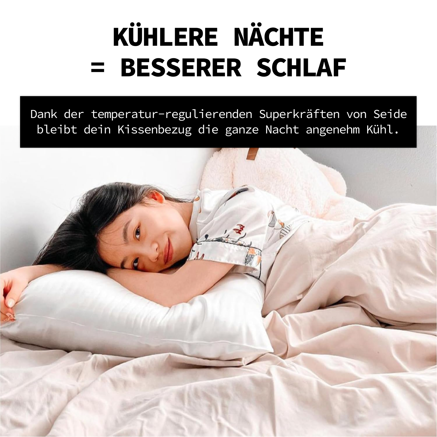 PureSilk™ Kissenbezug - Weiss